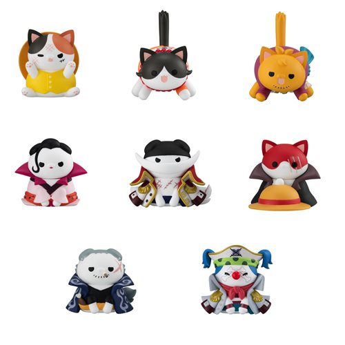 PRESALE | One Piece - Nyan Piece Nyan! Version Luffy and Paramount War of Marineford Mega Cat Project Mini-Figure Case of 8