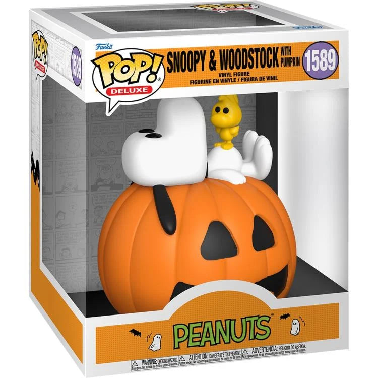 PRESALE | Funko POP - Deluxe: Charlie Brown: It's The Great Pumpkin - Snoopy with Woodstock #1589 - Vinyl Figures