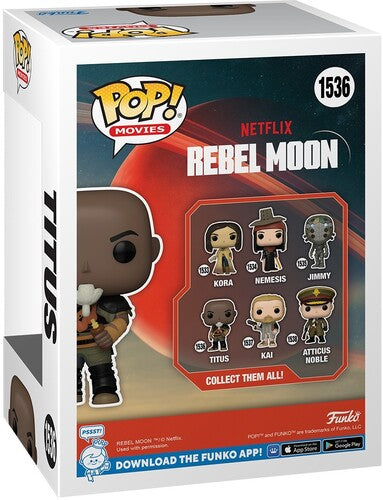 PRESALE | Funko POP! Movies: Rebel Moon - Titus #1536 Vinyl Figures