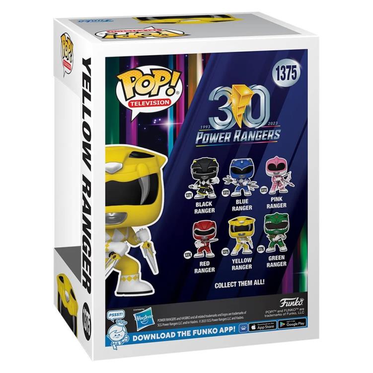 PRESALE | Funko POP! TV: Mighty Morphin Power Rangers 30th Anniversary - Yellow Ranger #1375 Vinyl Figures