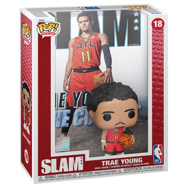 PRESALE | Funko POP! NBA Cover: SLAM - Trae Young #18 with Case Vinyl Figure