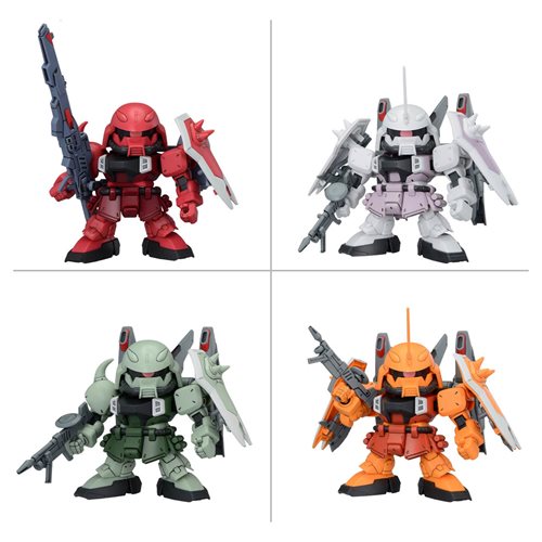 PRESALE | Mobile Suit Gundam SD BB Senshi ZGMF Zaku Series Set of 4 Model Kits