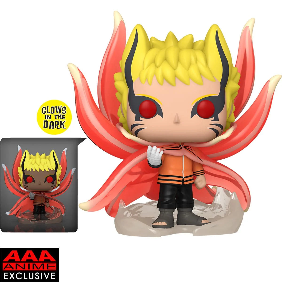 PRESALE | Funko POP! Animation: Super Sized 6" - Boruto: Naruto Next Generations - Uzumaki Naruto (Baryon Mode) #1361 Glow-in-the-Dark Vinyl Figures