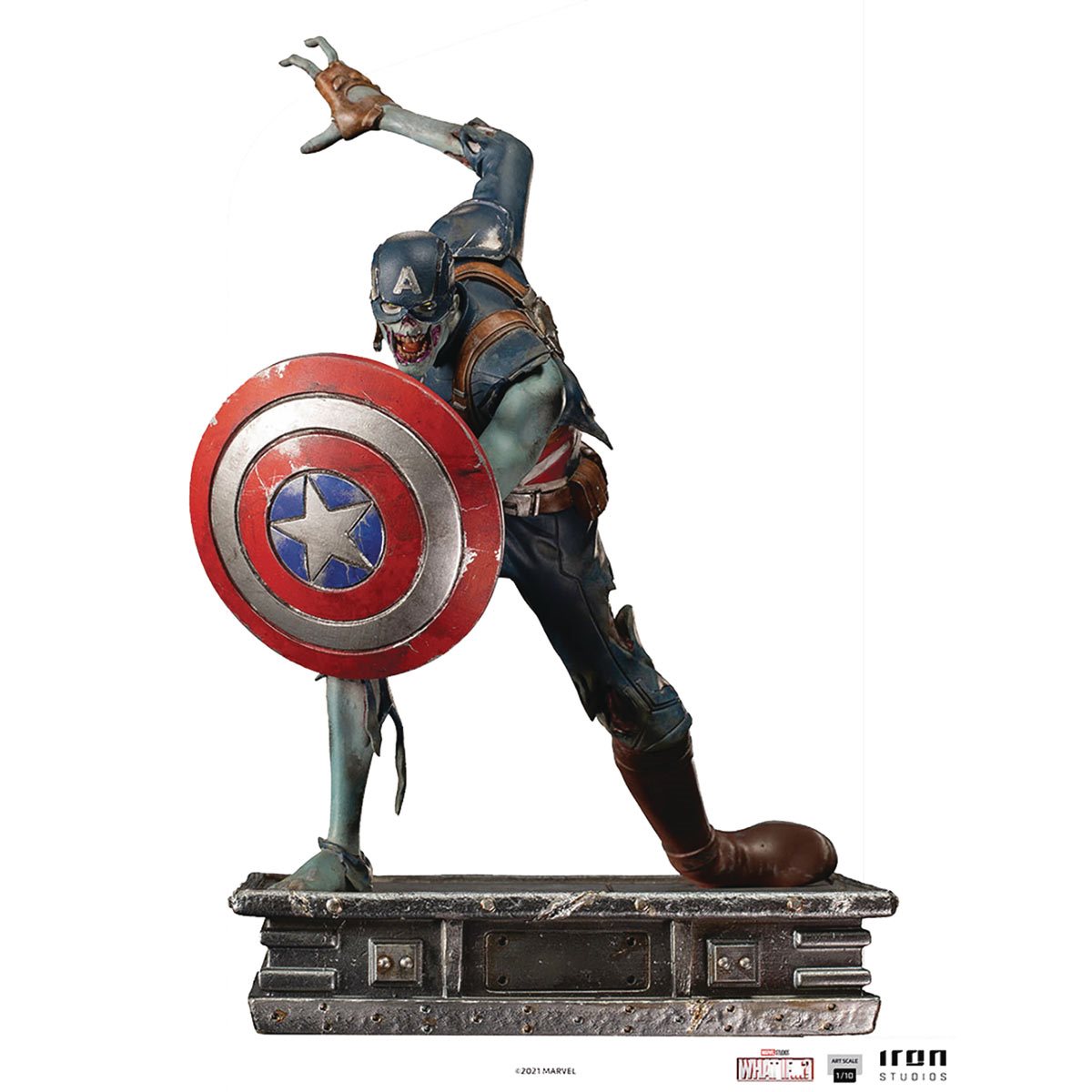 PRESALE | What If...? Zombie Captain America 1/10 Art Scale Limited Edition Statue (Iron Studios)