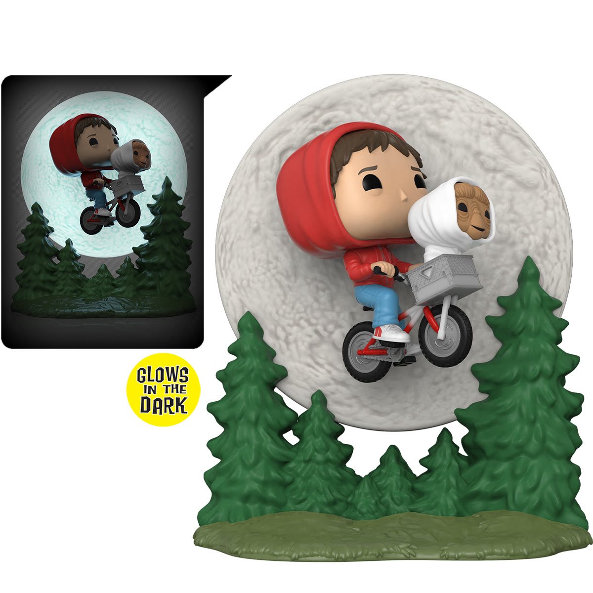 PRESALE | Funko POP! Moment: E.T. Elliott and E.T. Flying (Glow-in-the-dark) #1259 - Bobblehead Vinyl Figure