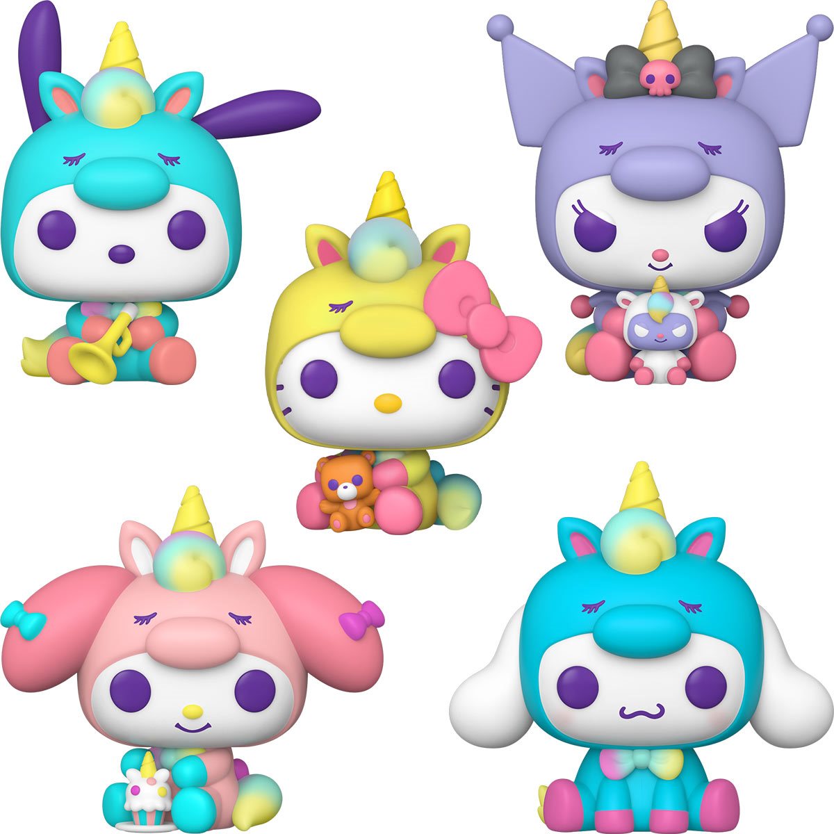 PRESALE | Funko Pop! Sanrio: Hello Kitty and Friends - SET - Cinnamoroll - Pochacco - Kuromi - Melody Vinyl Figure