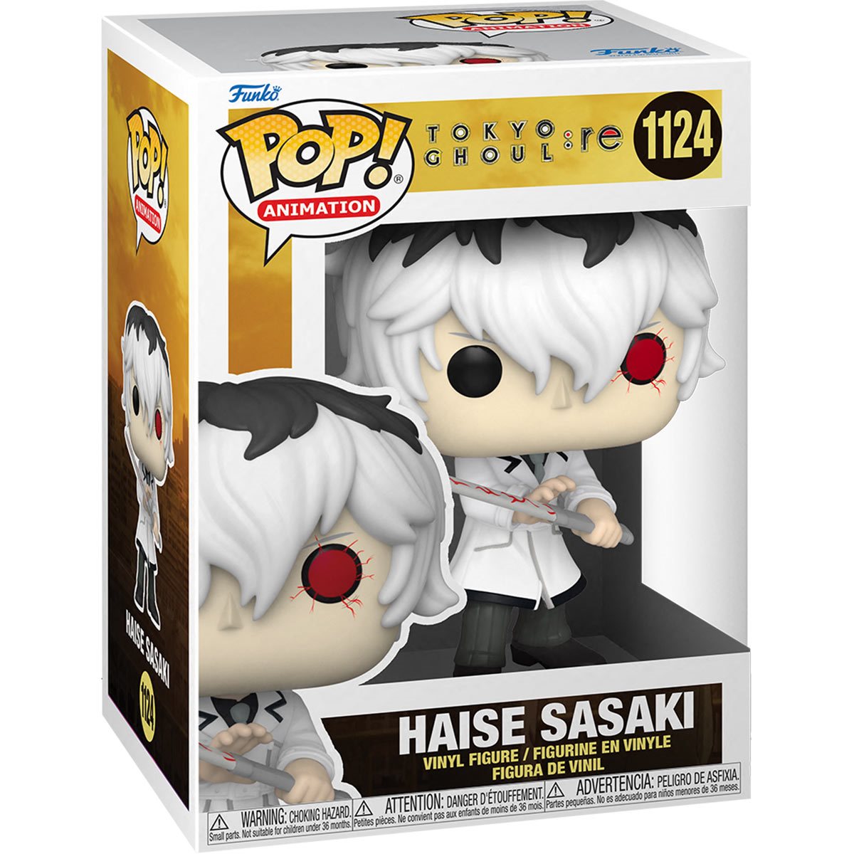 PRESALE | Funko Pop! Animation: Tokyo Ghoul:Re - Haise Sasaki #1124 Vinyl Figure