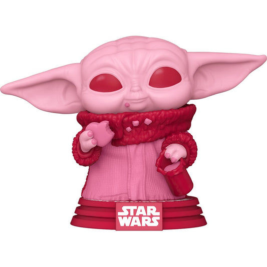 Funko POP! Star Wars: Valentine's Day - Baby Yoda - Grogu with Cookies #493 Vinyl Bobblehead