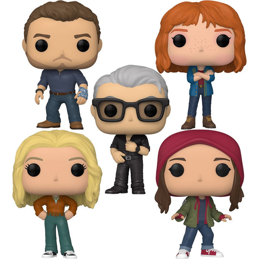 PRESALE | Funko Pop! Movies: Jurassic World: Dominion - 5 PIECE SET - Owen - Claire - Malcolm - Ellie - Maisie Vinyl Figure