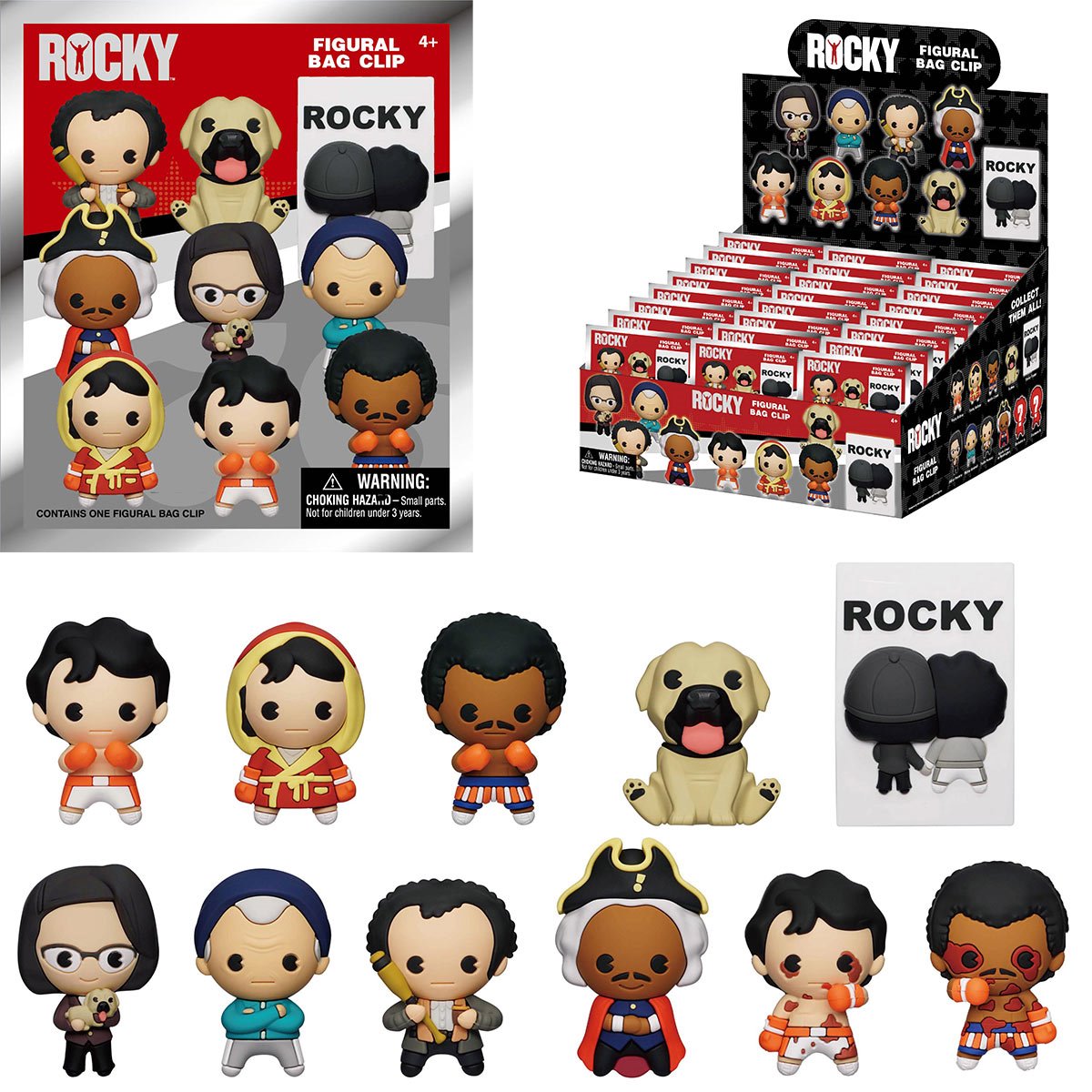 PRESALE | Rocky  3D Bag Clip - Case of 24 - Gacha Mystery Blindbox