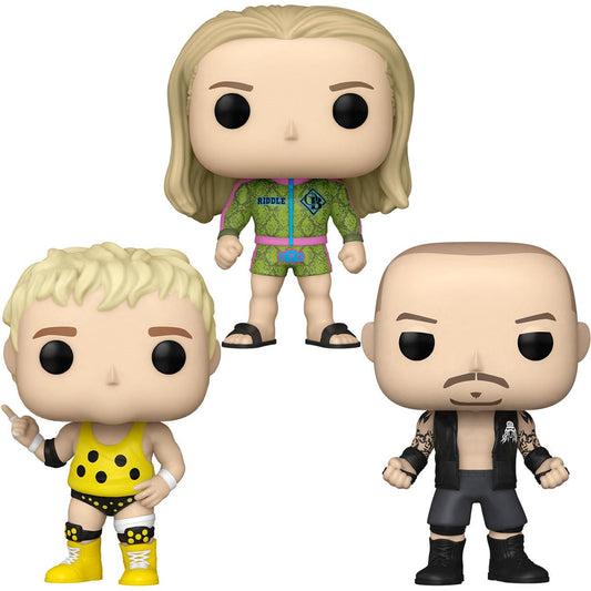 PRESALE | Funko POP! TV - WWE - 3 PIECE SET - Randy Orton - Matt Riddle - Dusty Rhodes - Bobblehead Vinyl Figure