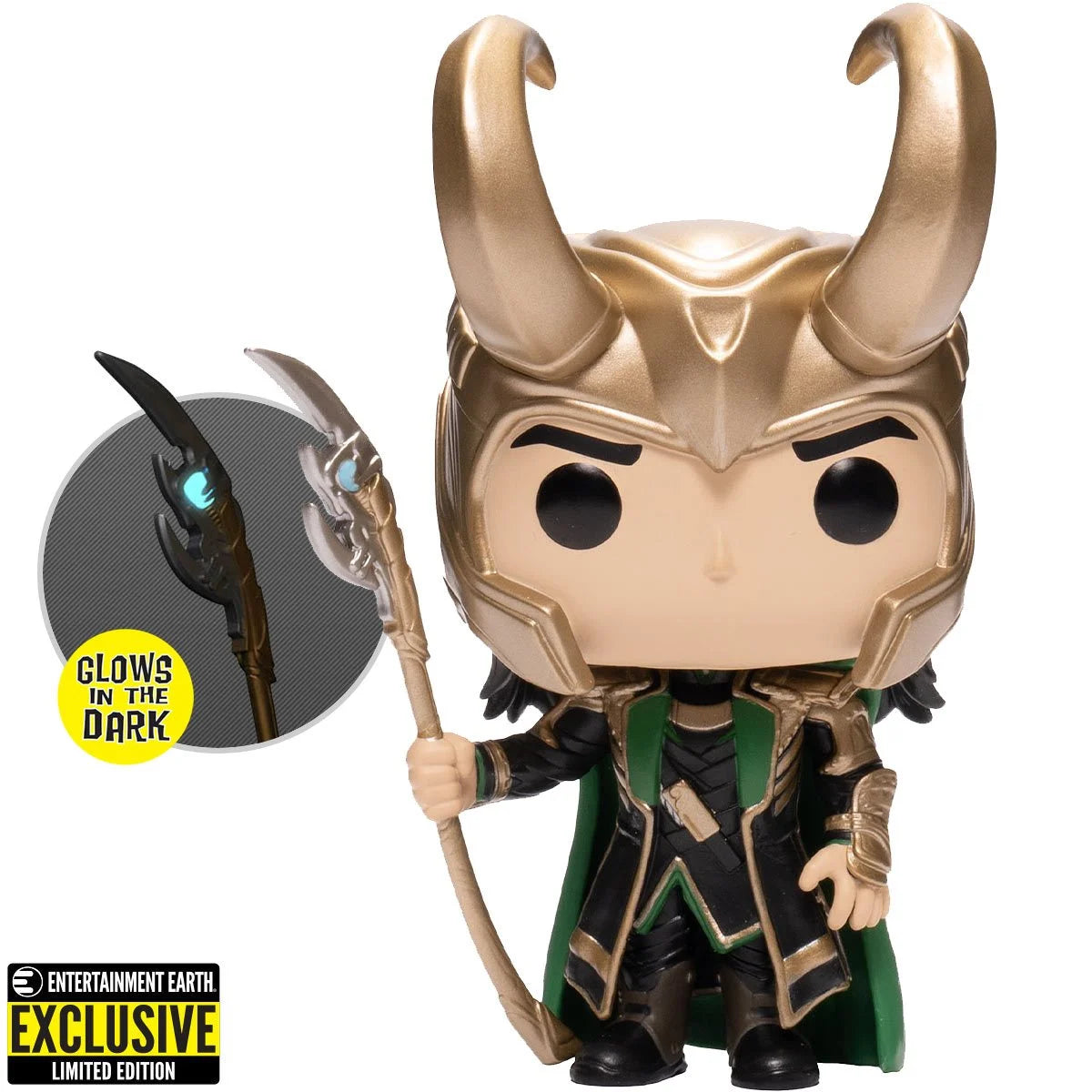 PRESALE | Funko Pop! Marvel: Avengers Loki with Scepter #985 Vinyl Figure - Entertainment Earth Exclusive