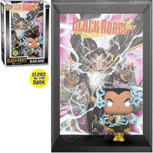 PRESALE | Funko POP! Comic Cover: DC Comics - Black Adam - Glow-in-the-Dark #08 Bobblehead Vinyl Figure