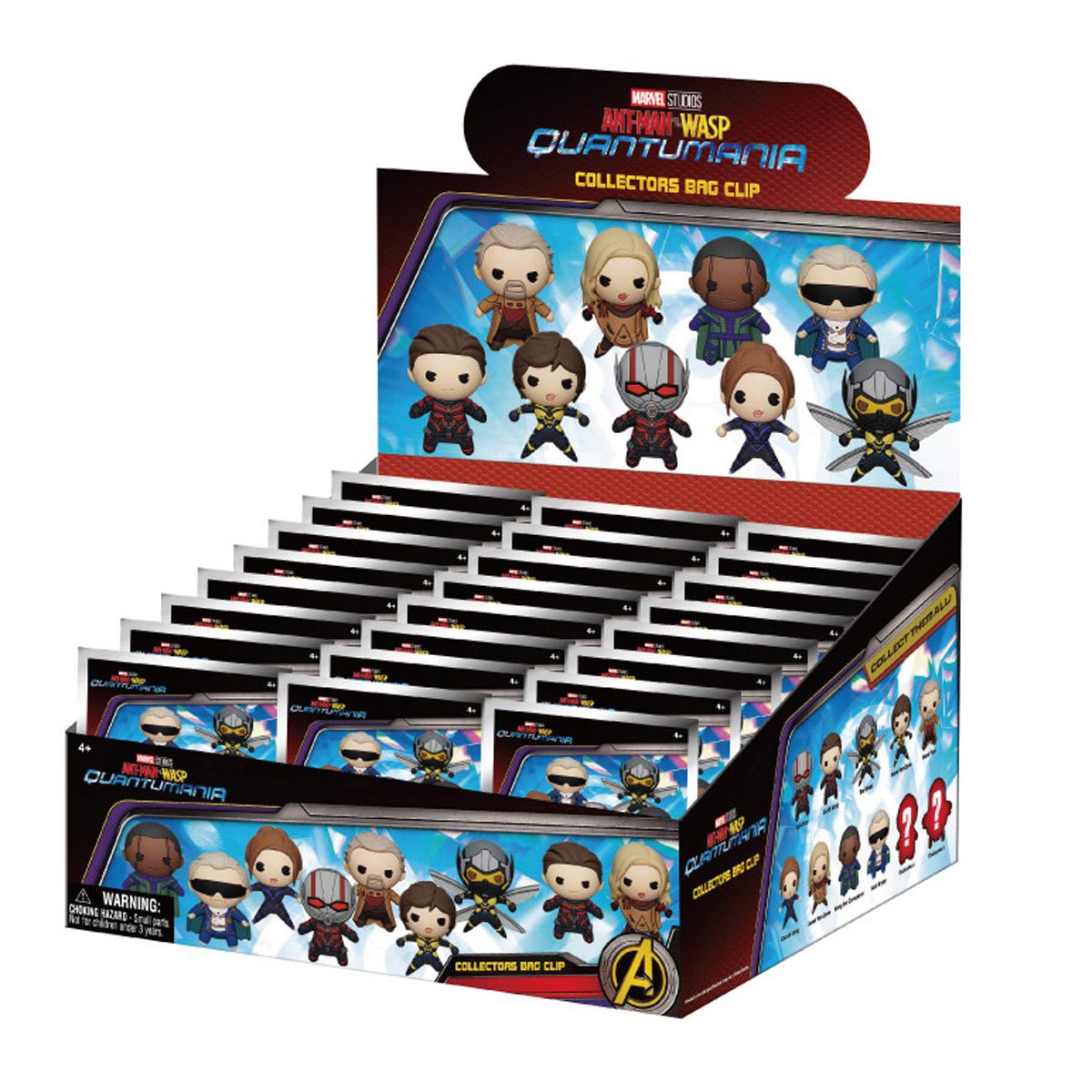 PRESALE | Marvel - Ant-Man and the Wasp: Quantumania 3D Bag Clip - Case of 24 - Gacha Mystery Blindbox