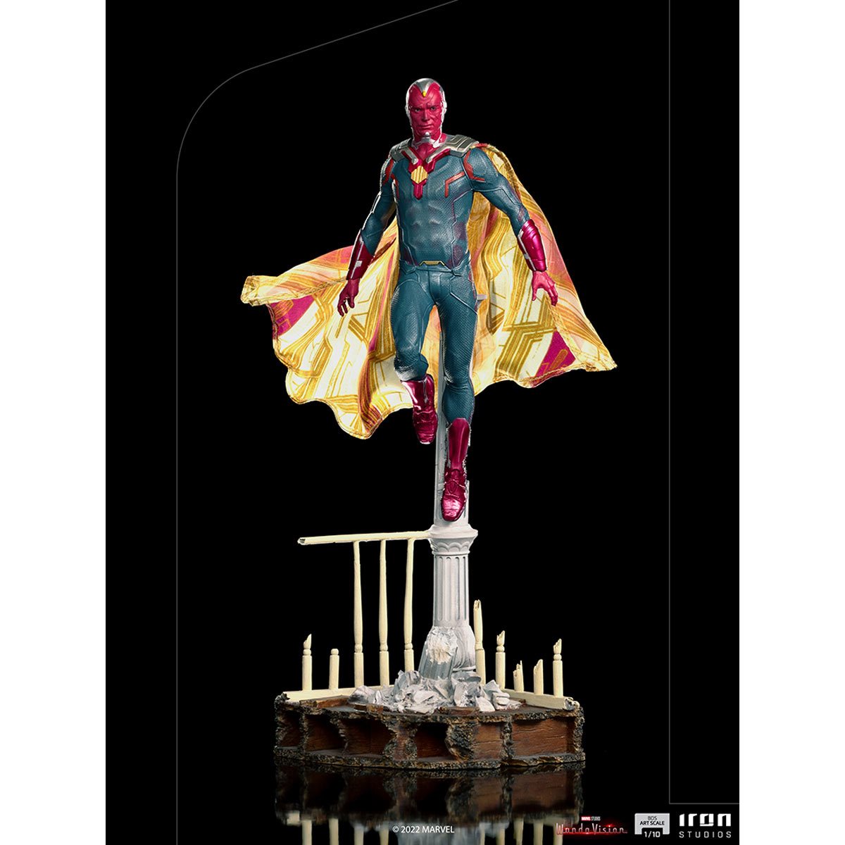 PRESALE | WandaVision - Vision - Paul Bettany - Battle Diorama - 1/10 Deluxe Art Scale Limited Edition Statue (Iron Studios)