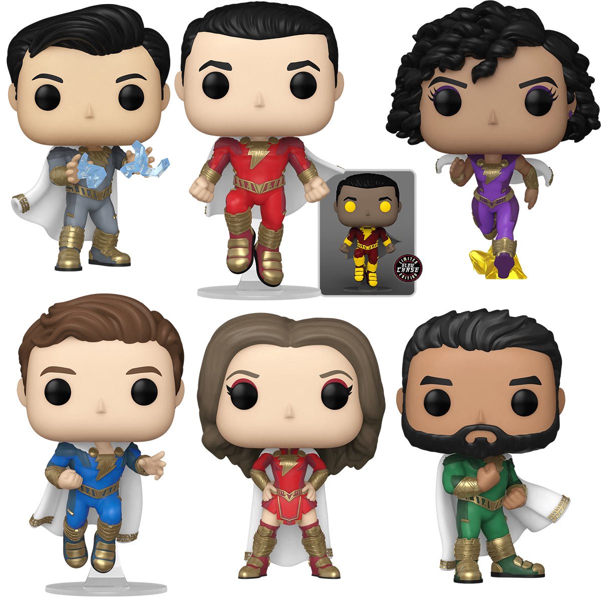 PRESALE | Funko POP! Movies: Shazam! Fury of the Gods 6 PIECE SET - Darla - Eugene - Pedro - Freddy - Darla - Mary Vinyl Figures