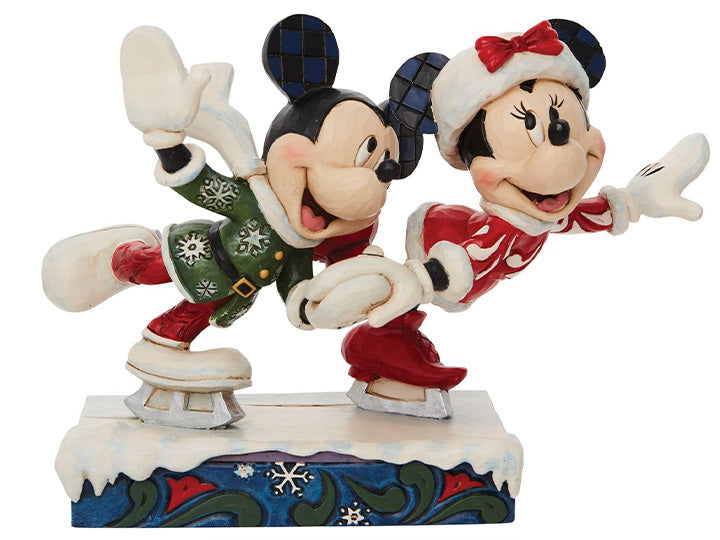 PRESALE | Disney Traditions - Mickey Mouse & Friends - Minnie & Mickey Ice Skating Figurine by Jim Shore (Enesco)