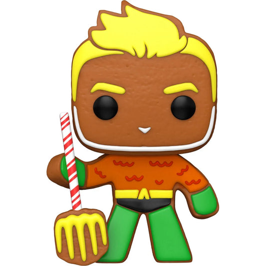 PRESALE | Funko POP! Pop! Heroes: DC Holiday - Gingerbread Aquaman #445 Vinyl Bobblehead Figures