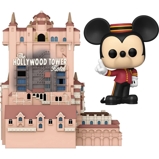 PRESALE | Funko Pop! Town - Disney: Walt Disney World 50th Anniversary - Mickey Mouse and Hollywood Tower Hotel #31 Vinyl Figure