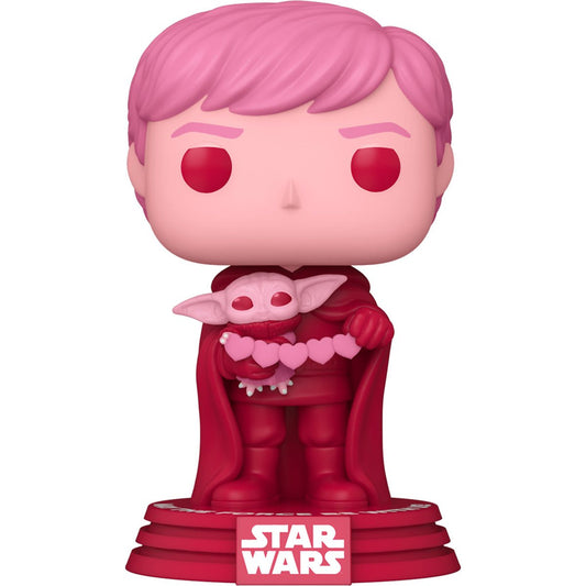 PRESALE | Funko POP! Star Wars: Valentine's Day Luke Skywalker and Grogu #494 Vinyl Bobblehead