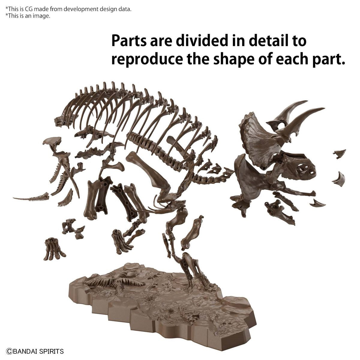 PRESALE | Discovery Plamodel Museum - Imaginary Skeleton Triceratops 1/32 Scale Model Kit (Bandai)