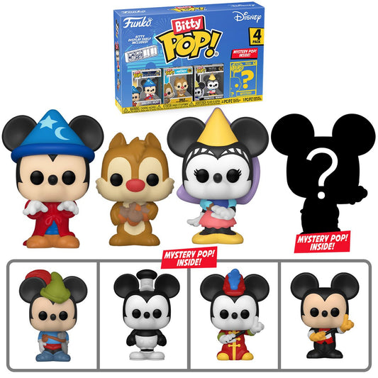 PRESALE | Funko Bitty POP! - Disney Classics - Sorcerer Mickey - Four Pack Vinyl Figures