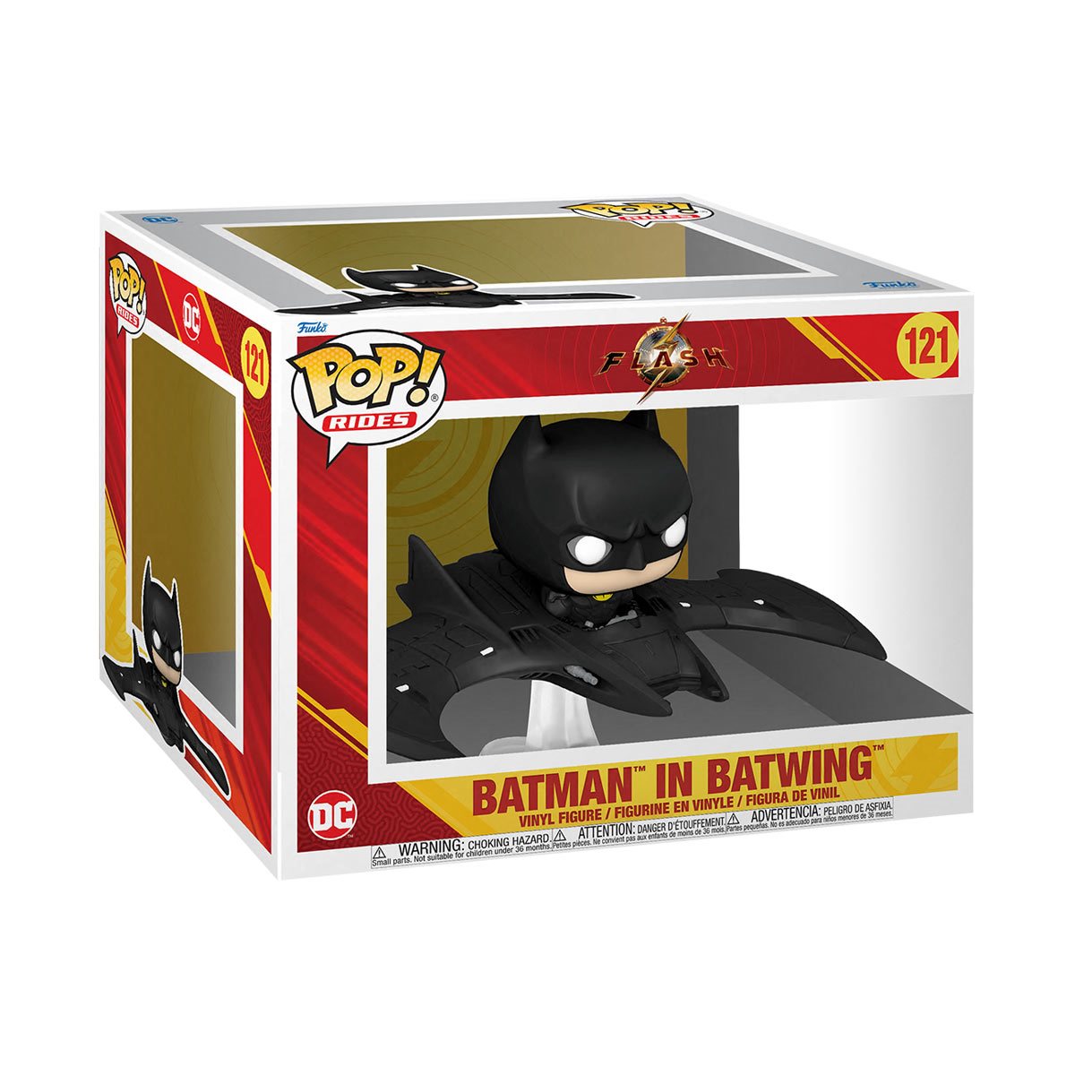 PRESALE | Funko POP! Rides Super Deluxe: The Flash - Batman in Batwing #121 Vinyl Figures