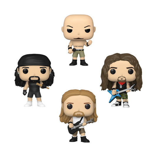 PRESALE | Funko POP! Rocks: Pantera 4-Pack Set - Philip Anselmo - Vinnie Paul - Dimebag Darrel - Rex Brown Vinyl Figures