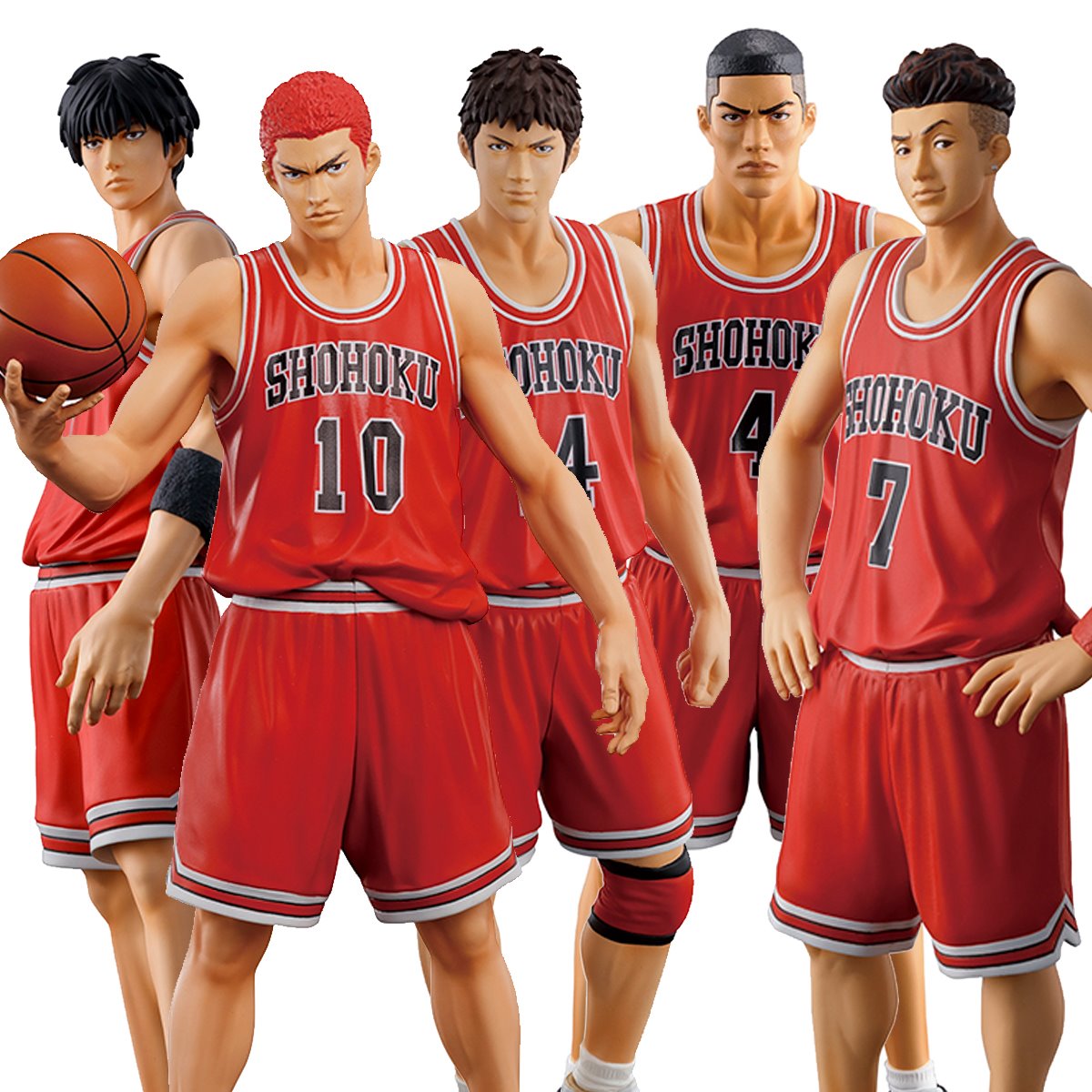 PRESALE | Slam Dunk - Shohoku Starting Members SET - Sakuragi Hanamichi - Kaede Rukawa - One and Only - The Spirit Collection of Inoue Takehiko (Digism, M.I.C)