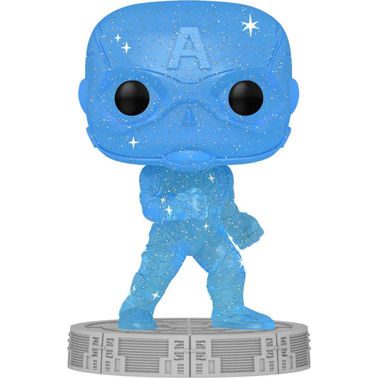 Funko Pop! Art Series: Marvel Avengers - Infinity Saga - Blue Captain America figure