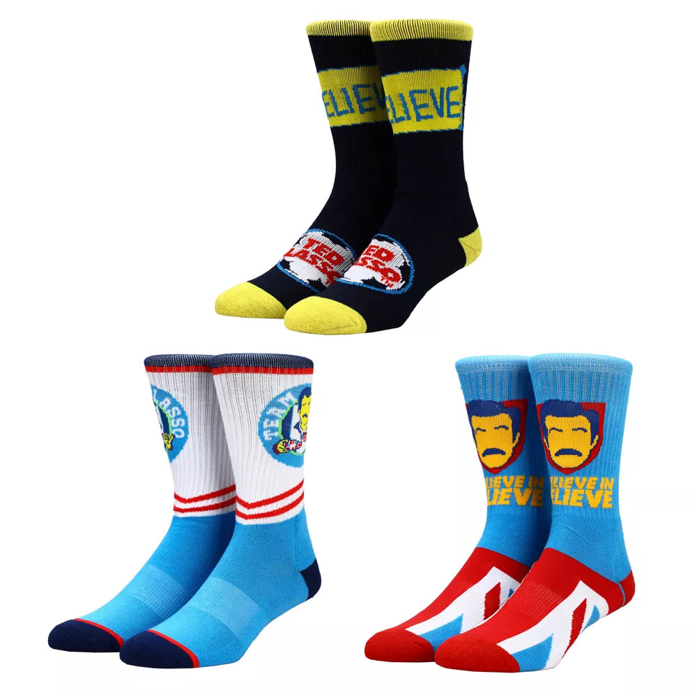 PRESALE | Ted Lasso - Believe in Believe - 3-Pack Athletic Crew Socks