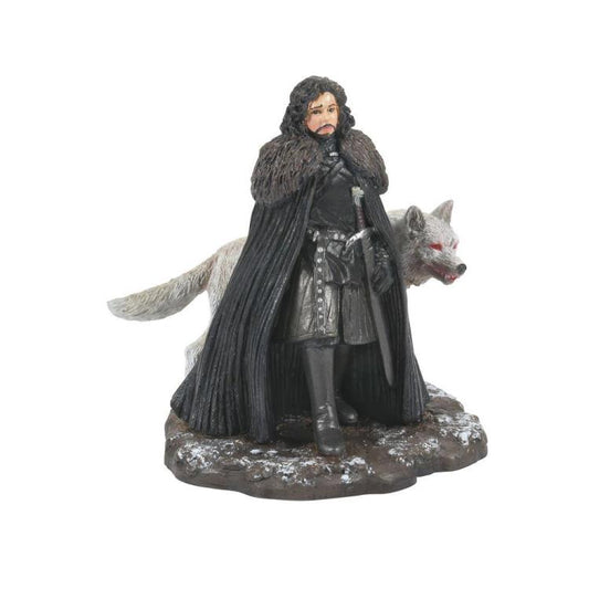 PRESALE | Game of Thrones - Jon Snow - Ghost - Village Diorama Figure Statue