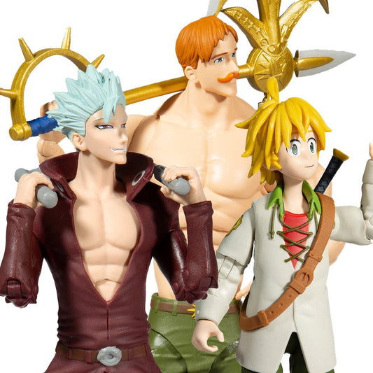 PRESALE | The Seven Deadly Sins - Melionad / Ban / Escanor Set - 7-Inch Scale Action Figure (McFarlane Toys)