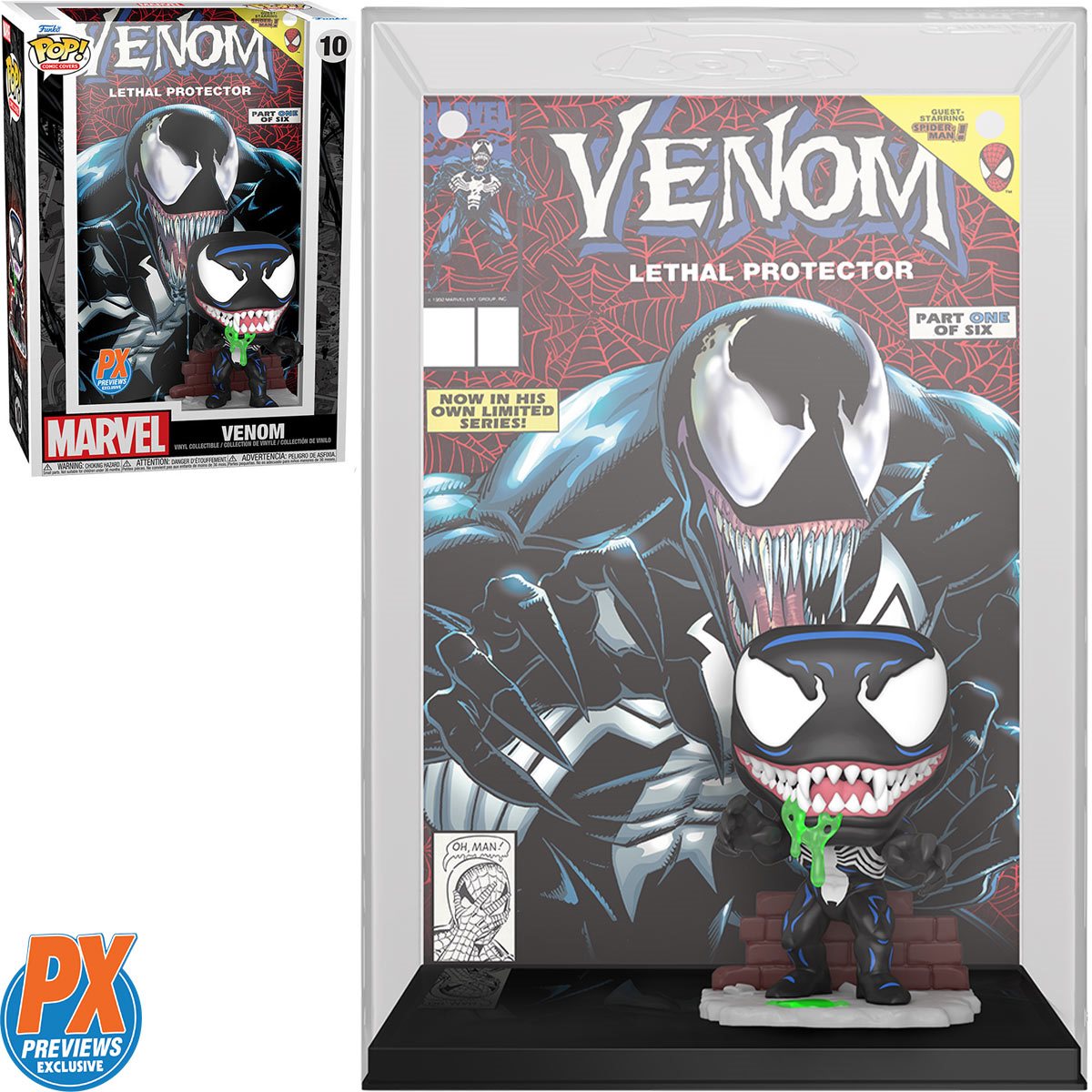 PRESALE | Funko POP! Comic Cover: Marvel Comics - Venom - Lethal Protector #10 Vinyl Figure - Previews Exclusive