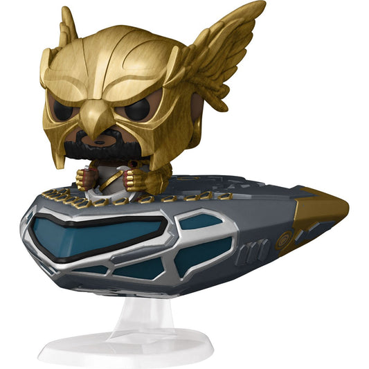 PRESALE | Funko POP! Super Deluxe Rides : DC Comics - Black Adam - Hawkman in Cruiser #286 Bobblehead Vinyl Figure