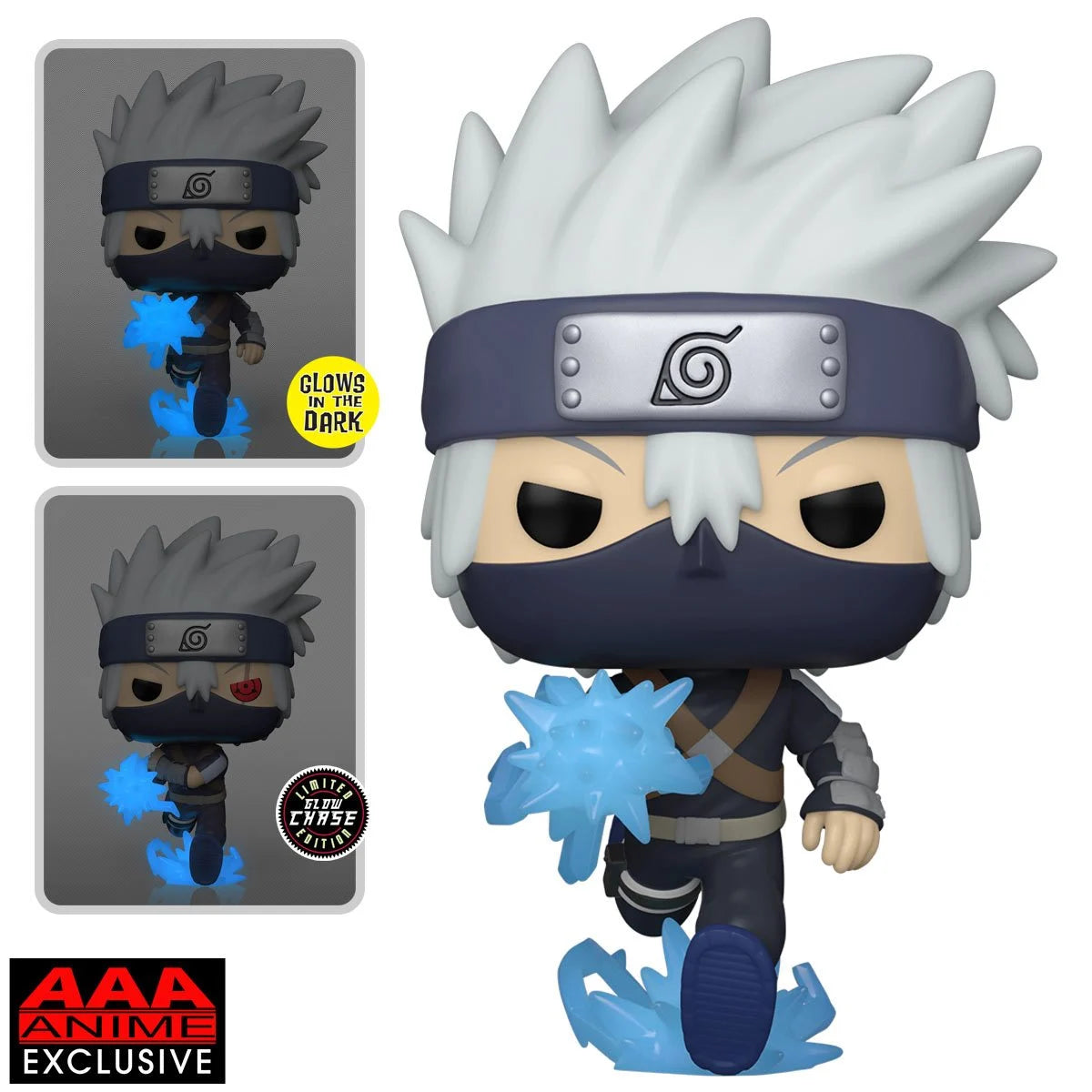 PRESALE | Funko POP! Anime - Naruto: Shippuden - Young Kakashi Hatake with Chidori Glow-in-the-Dark #1199 Vinyl Figure - AAA Anime Exclusive