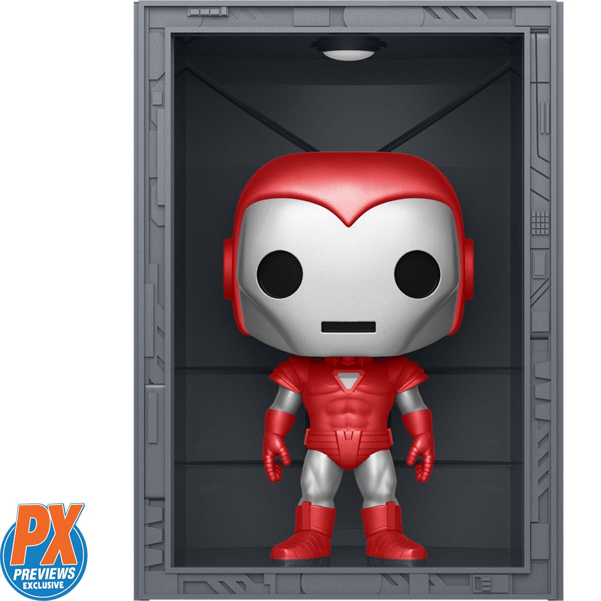 PRESALE | Funko POP! Deluxe - Marvel Hall of Armor: Iron Man - Model 8 Silver Centurion - PX Exclusive Vinyl Bobblehead Figure