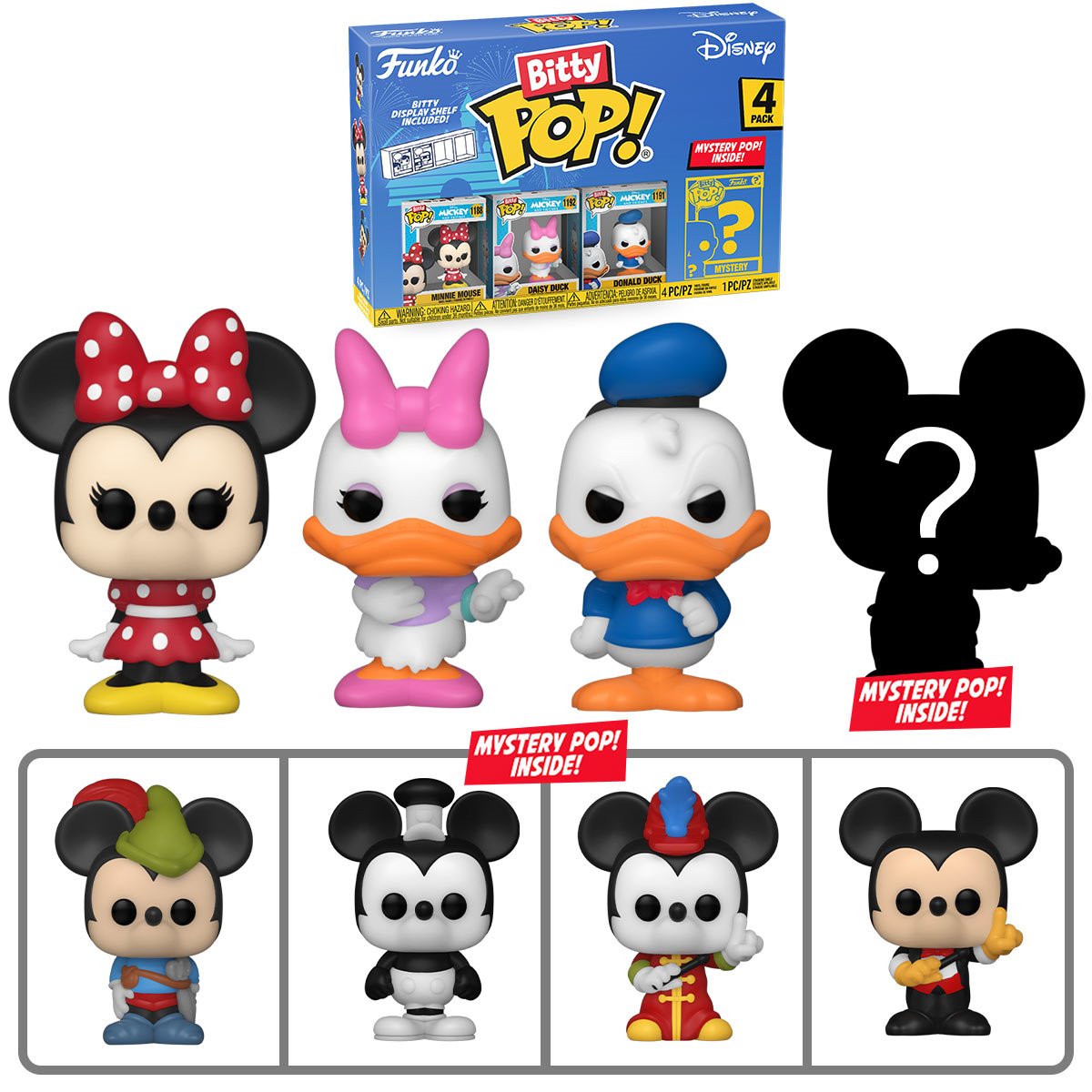 PRESALE | Funko Bitty POP! - Disney Classics - Minnie Mouse - Four Pack Vinyl Figures