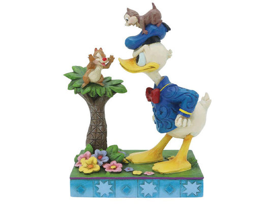 PRESALE | Disney Traditions - Chip 'n' Dale - Donald with Chip & Dale Figurine by Jim Shore (Enesco)