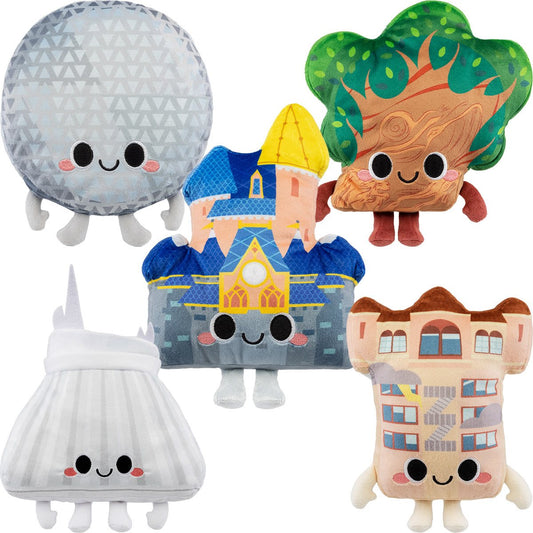 PRESALE | Funko Plush: Walt Disney World 50th SET - Magic Kingdom Castle - Spaceship Earth - Space Mountain - Hollywood Tower Hotel - Tree of Life - 7 inch Plush