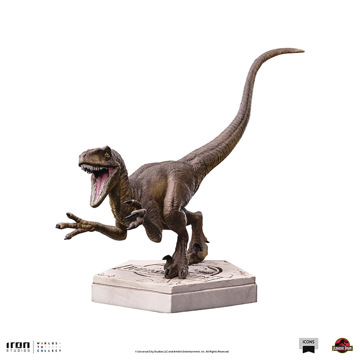 PRESALE | Jurassic Park - Icons - Velociraptor (A) Statue (Iron Studios)