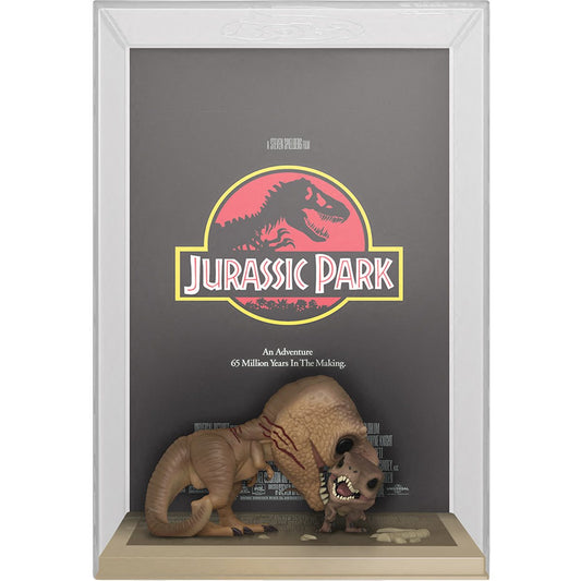 PRESALE | Funko POP Movie Poster: Jurassic Park - Tyrannosaurus Rex and Velociraptor #03 Vinyl Figure