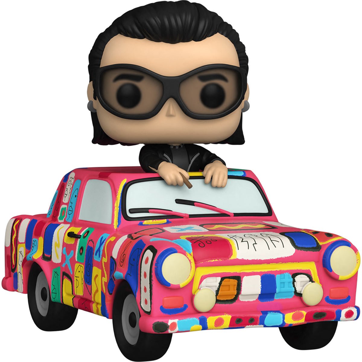 PRESALE | Funko POP! Rides: U2 Bono with Achtung Baby Car Vinyl Figure