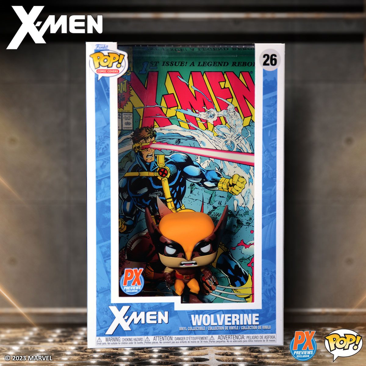 PRESALE | Funko Pop! Comic Cover: Marvel - X-Men - Wolverine PX Previews Exclusive #26 Vinyl Figures