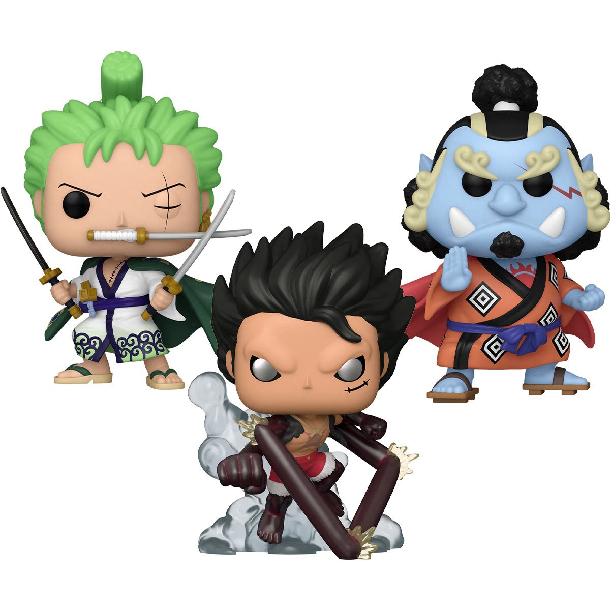 PRESALE | Funko POP! Animation Deluxe: One Piece - 3 PIECE SET - Luffy - Zorro -  Jinbe Vinyl Figures