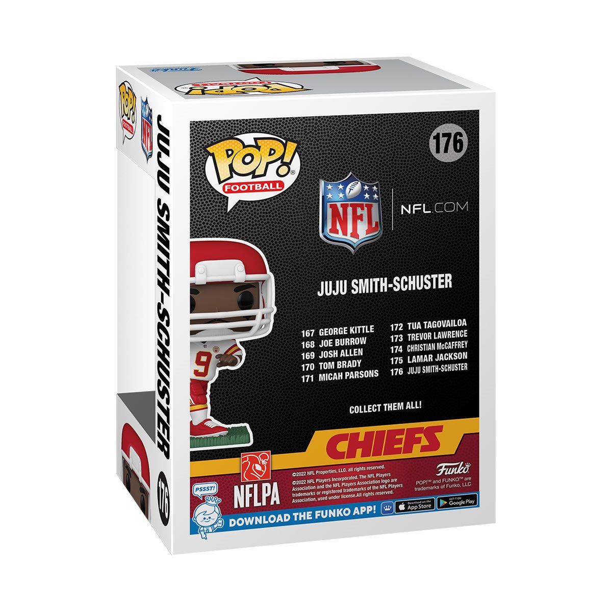 Funko Pop! NFL: Kansas City Chiefs - JuJu Smith-Schuster (Away) #176 Vinyl Figure